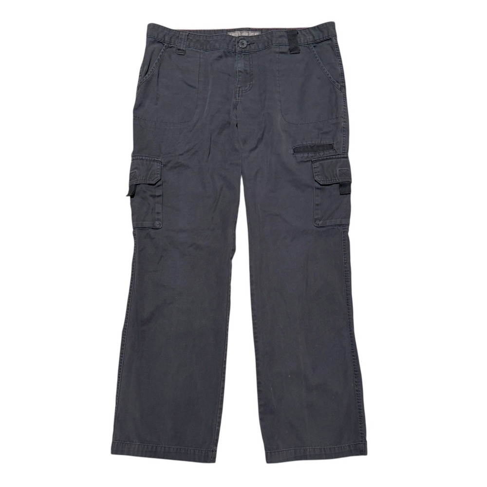 Dickies Black Cargo Pants Relaxed Fit‎ Utility Skate Y2K Grunge Street Women 12